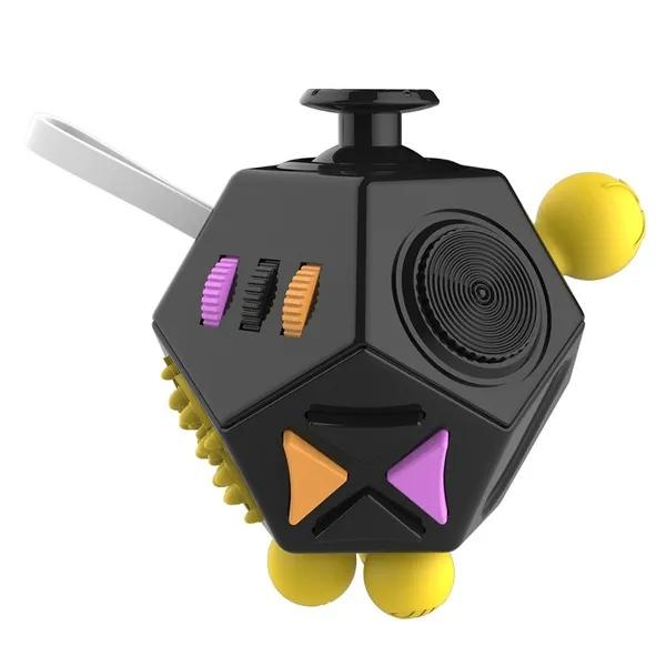 Fidget Cube Release Stress Cube Stress Angst Weiches Material Druckentlastendes Spielzeug für Erwachsene und Kinder Geschenkidee