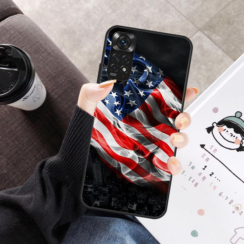 Чехол Флаг США для Xiaomi Redmi Note 11 10 9 8 12 Pro 10S 11S 12S Чехол для Redmi 9 10 10A 9C 10C 12C