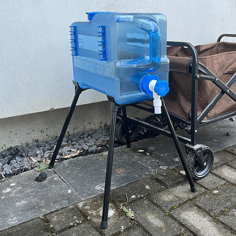 Folding Cooler Stand Ice Box Bracket Anti-Slip Camping Bucket Stand Frame Water Bucket Rack Outdoor Picnic Camping Accessories