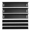3Pcs Black Rear Trunk Organizer Carbon Steel Car Trunk Panel Car Trunk Divider  Car Trunk Organizing
