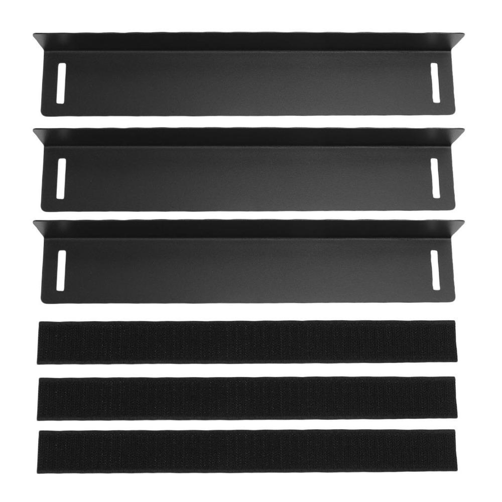 3Pcs Black Rear Trunk Organizer Carbon Steel Car Trunk Panel Car Trunk Divider Car Trunk Organizing