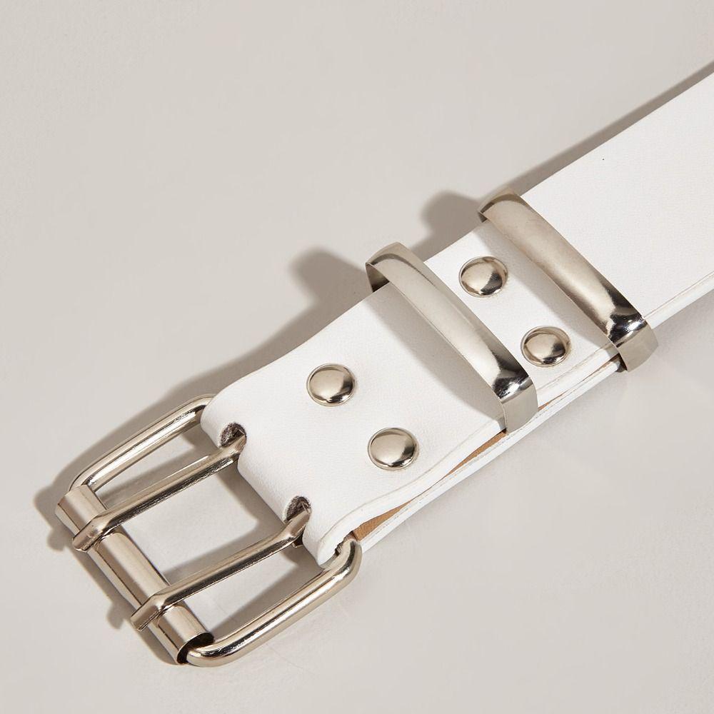 Star Eyelet Rivet Belts Punk Rock Style Waist Band Men Women Gothic Leather Belt