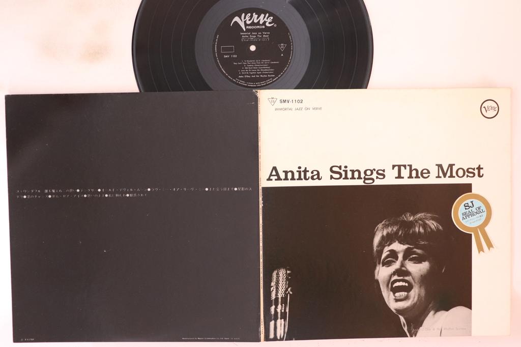 Виниловая пластинка ANITA ODAY Anita Sings The Most SMV1102 VERVE Джаз Япония Б/у
