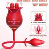 Rose Female Masturbator Tongue Licking Vestibular Vibrator Clitoral Massage Vibration Jumping Egg Adult Sexual Products