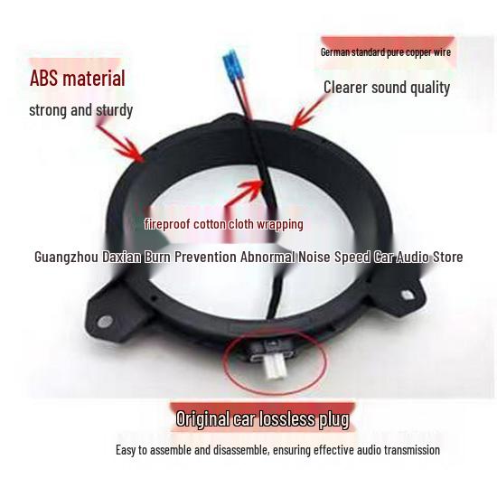 6.5 Inch Speaker Gasket Bracket for Toyota, Nissan, and Volkswagen Car Audio Installation