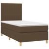 Maison Exclusive - Sommier à lattes de lit et matelas et LED Marron foncé 90x190cm