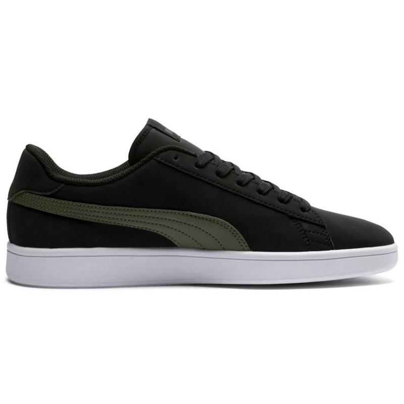 Puma Кроссовки Smash v2 Buck Женские Легкий Комфорт Минималистичная Мода Низкие Кеды для Скейтбординга Черные 365160-05