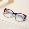 Новые очки с защитой от синего света для женщин, модные ретро очки с плоскими линзами, цвет оправы - пластина, можно оснастить линзами 5704