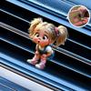 2D плоская милая девушка зажим для вентиляционного отверстия автомобиля декоративный диффузор (аромат не включен), декор салона автомобиля, клипса для ароматерапии, идеально подходит для праздничных подарков