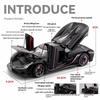 ABAX1 1/24 JESKO Supercar Model Alloy Cast Toy Car Simulation Sound and Back Pull Children's Toy Collection Birthday Gift