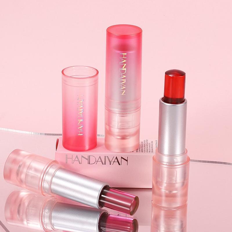 Warm Change Jelly Lip and Cheek Lip Balm Long-lasting Moisturizing Mirror Water Color Changing Lip Balm