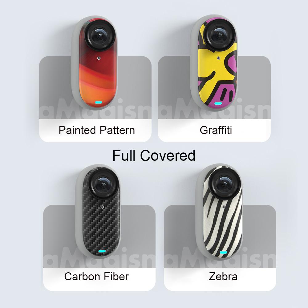 Наклейки для Insta 360 GO 3 GO 3S Персонализированные красочные крутые модные наклейки Защитная пленка Аксессуары для защиты спортивной камеры