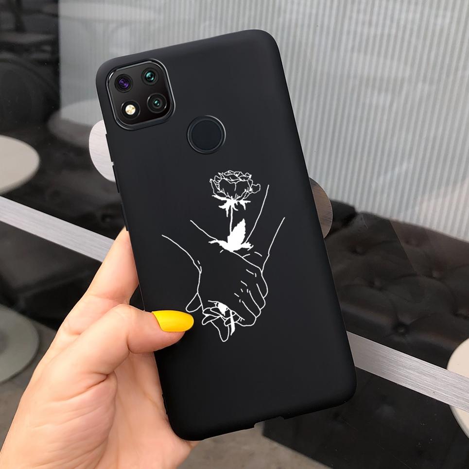 Чехол для телефона с рисунком Сердце Любви для пары Для Xiaomi Redmi 9C Чехол Мягкий на ощупь Силиконовая Крышка Для Xiaomi Redmi 9C NFC 9 C Задняя крышка Capas