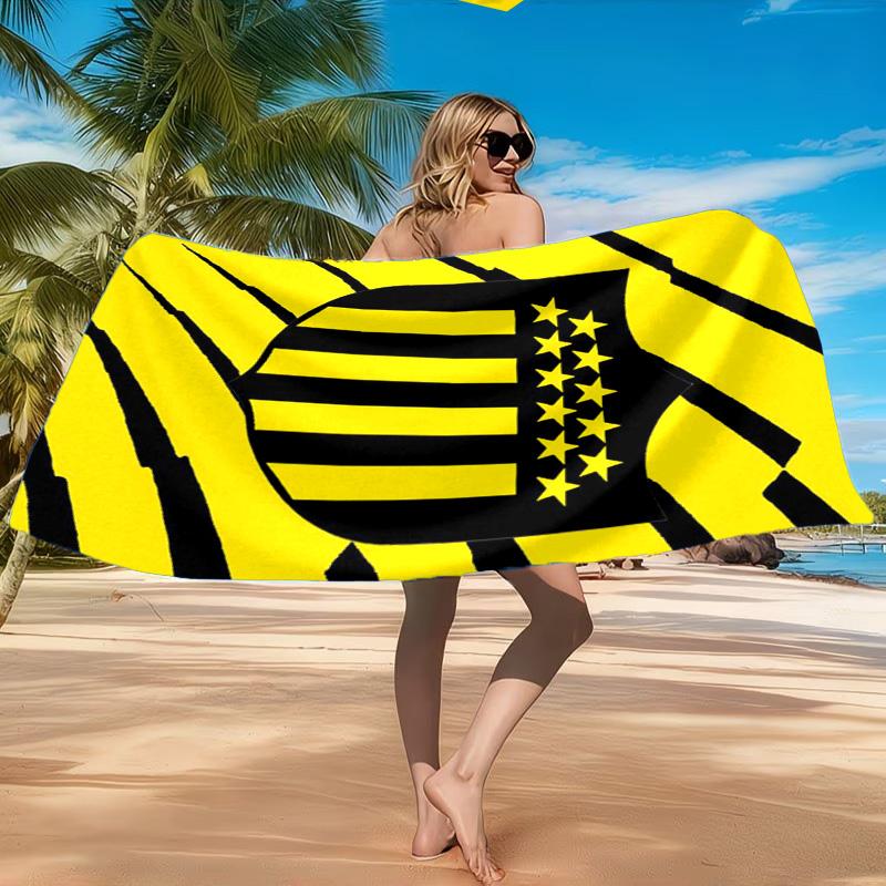Penarol Football Club Emblem Beach Towel, Quick-drying, Easy to Care for, Suitable for Both Fitness and Beach Vacations,Sports Essential