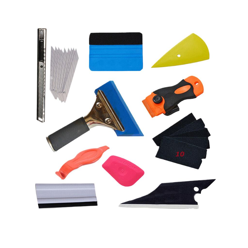 Car Film Wrap Tool Kit Vinyl Spatula Scraper Cutter for Vehicle Window Tint Car Accessories Wrapping Tools Squeegee Set