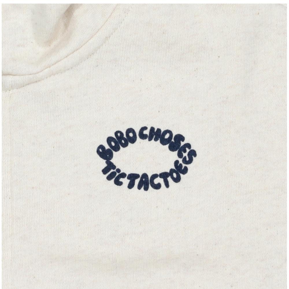 Bobo Choses Детская толстовка с капюшоном на молнии «Крестики-нолики» B225ac050