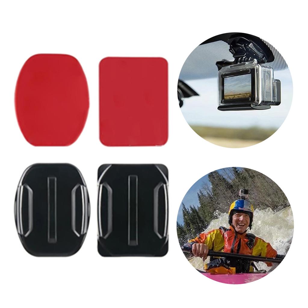 Комплект для крепления на клейкой основе, липкая накладка для экшн-камер 12, 11, 10, 9, 8, 7, 6, 5, 4, 3, плоское изогнутое крепление T