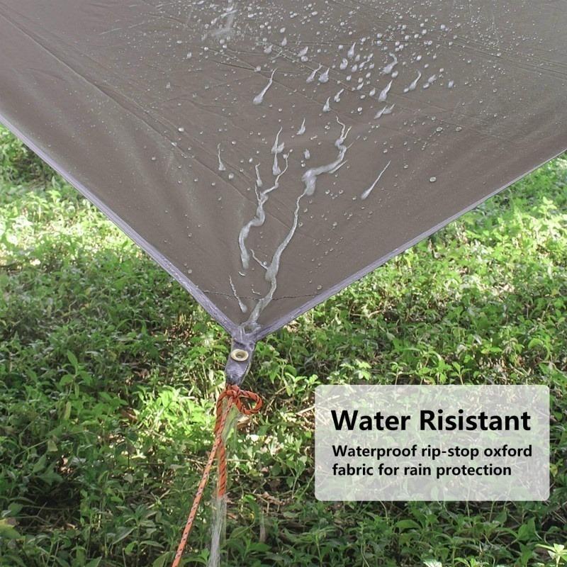 3mx3m Waterproof Uv Protection Sun Shelter Tarp Portable Beach Sunshade Tent For Outdoor Camping Hammock Shade