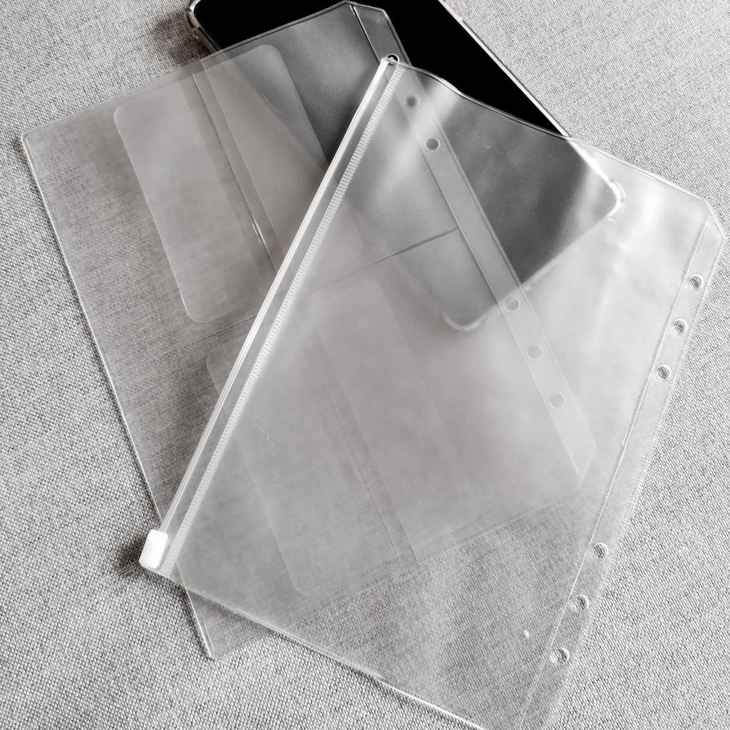 Папка-регистратор A5 8 штук системный карман для блокнота карман на молнии 6 отверстий ПВХ прозрачный карман для визиток системный блокнот кольцо файл-регистратор сменный