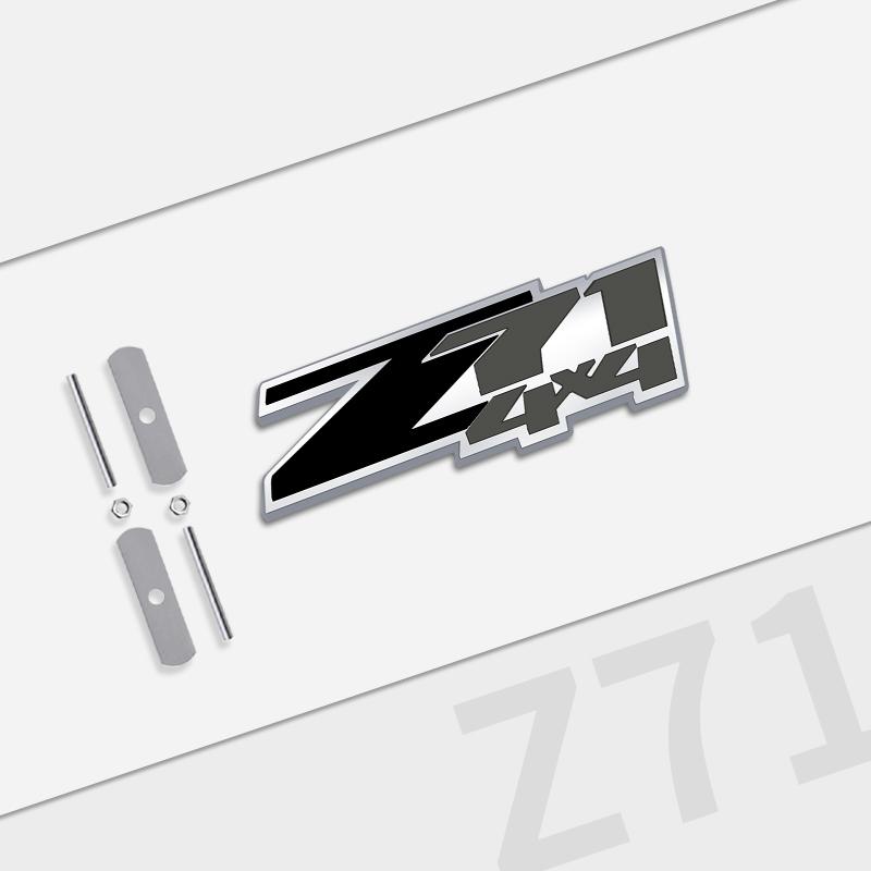 Auto Metal For Chevrolet Z71 4X4 Grille Logo Silverado Sierra Tahoe Suburban 1500 Chevy Camaro Aveo Trax Car Badge Trunk Sticker