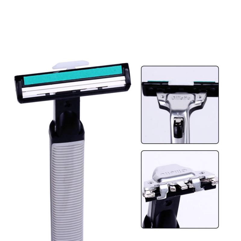 6шт векторные лезвия для бритья для мужчин 2-слойная бритва сменная головка лезвия для бритья