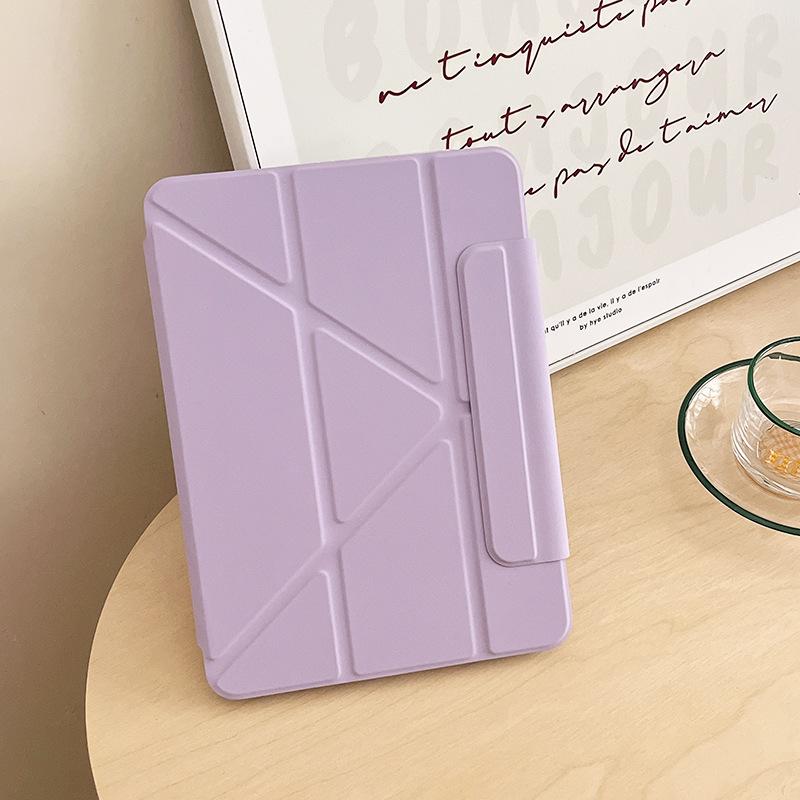 Чехол для iPad Air Pro 4 5 6 7 8 9 10 Поколения 10.9 10.2 11 12.9 13 дюймов Кожаная подставка Прозрачный Жесткий чехол для планшета