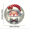 Металлическая жестяная табличка Цветочный узор Настенное искусство Домашний декор 20x20см