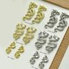 Изящные металлические шармы для ногтей в форме змеи и дракона для идеального маникюра, арт, DIY