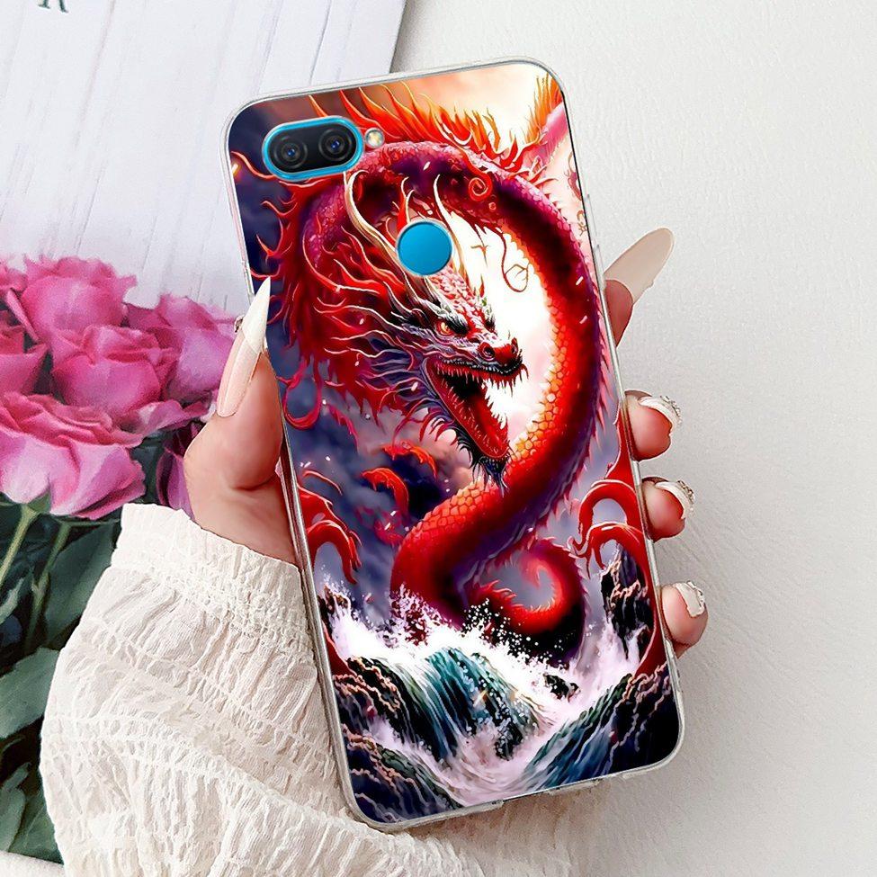 Clear For Oppo A12 CPH2077 CPH2083 Cover For Oppo A12 Case Luxury Butterfly Love Fashion Flowers Cool Lion Cute Painted
