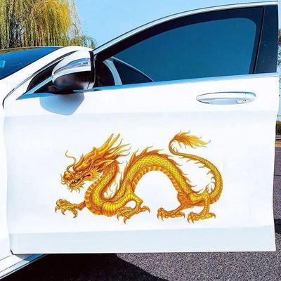 1 пара Персонализированные Креативные Автомобильные Наклейки Наклейки Западный Дракон Декоративные Наклейки на Двери Автомобиля 3D Рисунок Дракона Наклейки Хулиган