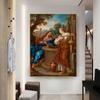 Famous Painting On Canvas Christ and the Samaritan Woman At the Well Wall Art for Living Room Home Decor Print Picture Poster