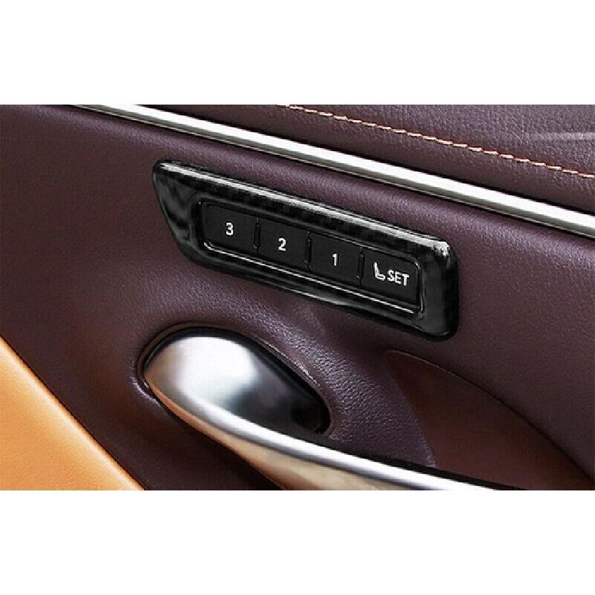 Seat Memory Button Switch Cover Trim For Lexus ES250 300h 350 19-23 Carbon Fiber
