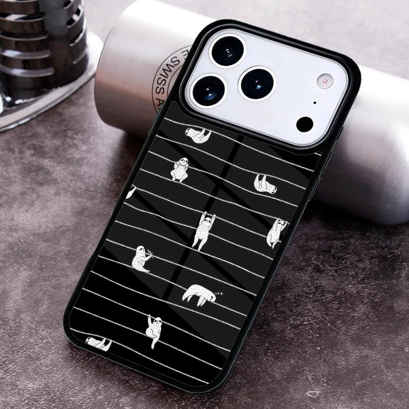 Милый телефонный чехол со ленивцем, заряженным кофеином, для iPhone 17 16 15 14 13 12 11 Pro Max Plus 17Air, мягкий силиконовый чехол