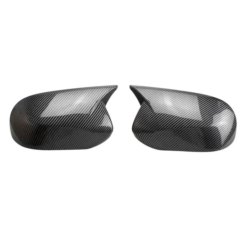 For Subaru Outback 2010 2011 2012 2013 Car Rearview Side Mirror Cover Wing Cap Exterior Door Housing Shell Trim ABS Carbon/Black