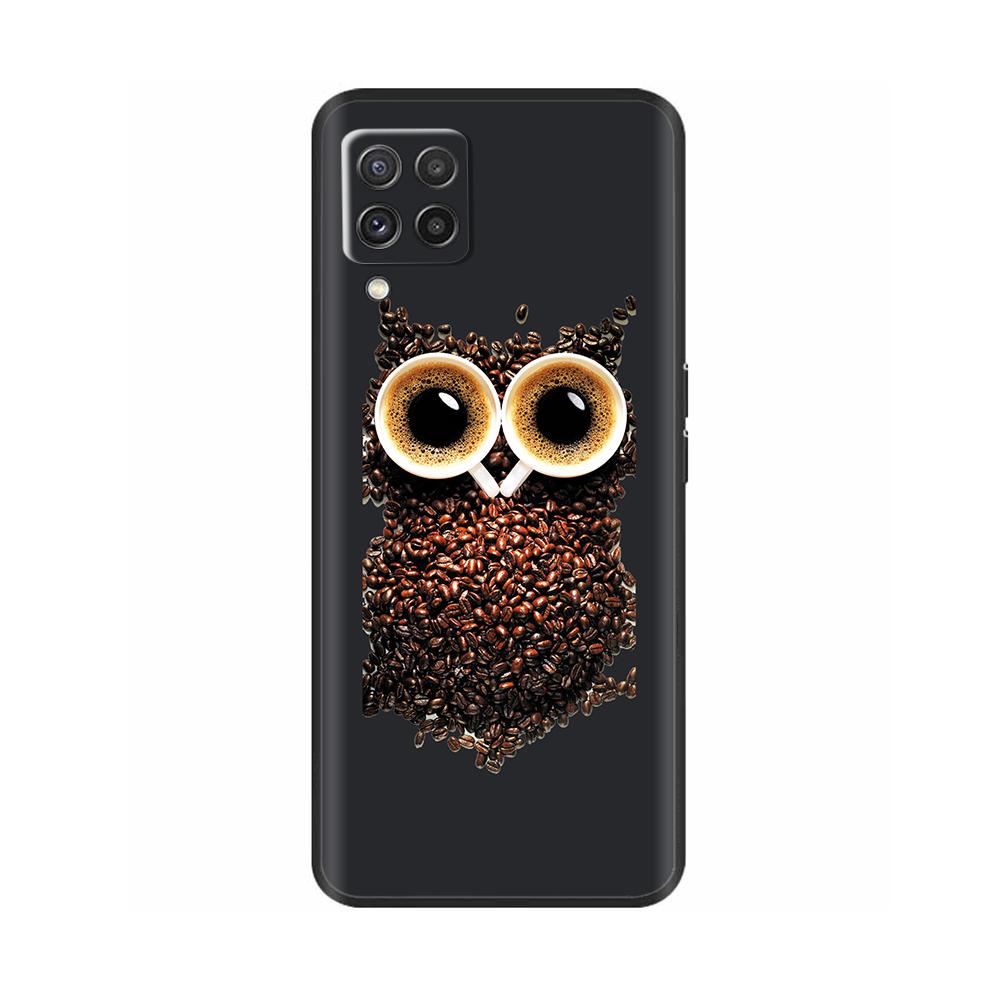 For Samsung Galaxy M22 M32 4G Case Phone Back Cover For Samsung M32 4G M22 F22 Case Soft Black Silicone Bumper Shell 6.4 inch