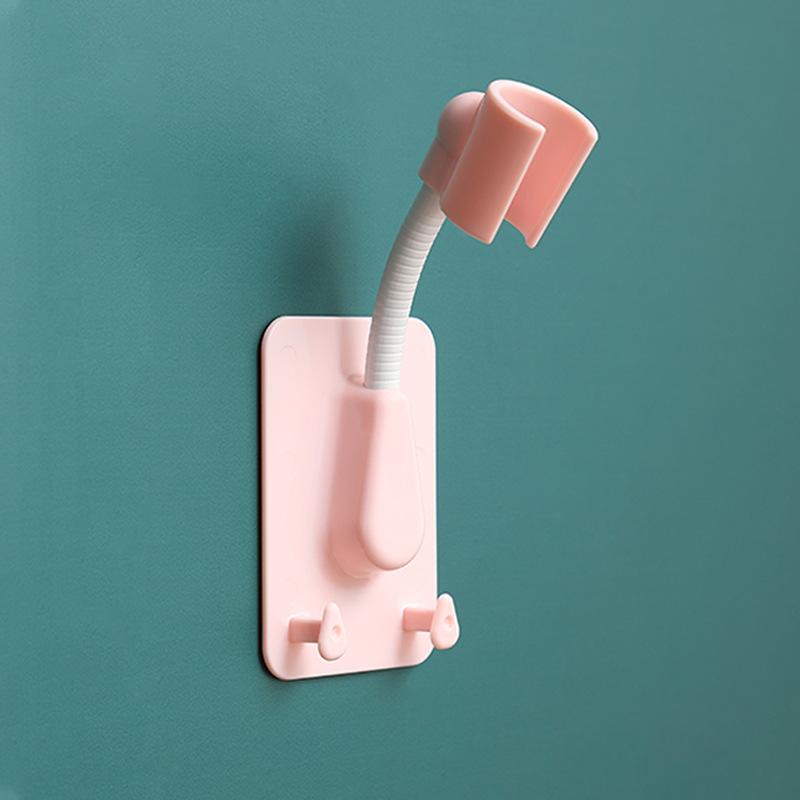 Universal Shower Head Holder Adjustable Self-Adhesive Showerhead Bracket With 2 Hooks ADM