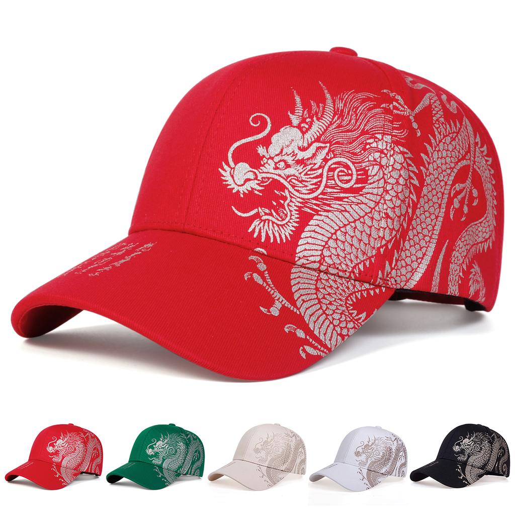 Бейсболки Snapback унисекс с принтом золотого дракона для отдыха на весну и осень, регулируемые повседневные шляпы, солнцезащитная шляпа