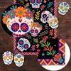 Хэллоуинские дорожки на стол День Мертвых Скатерть для вечеринки Призрачные аксессуары для вечеринки Цветочный Череп Призрак Ужасающий Декор обеденного стола