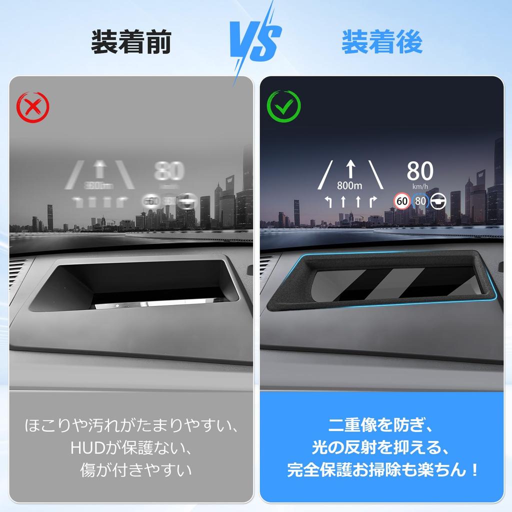 Накладка для защиты HUD Cartist Land Cruiser 250, Накладка для HUD, Для автомобилей с установленным HUD, Head-Up