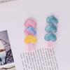 Glitter Heart Shape Rainbow Hair Clips for Baby Girls Valentine’s Day Hair Clips Love Alligator Clips Barrettes Hair Accessories