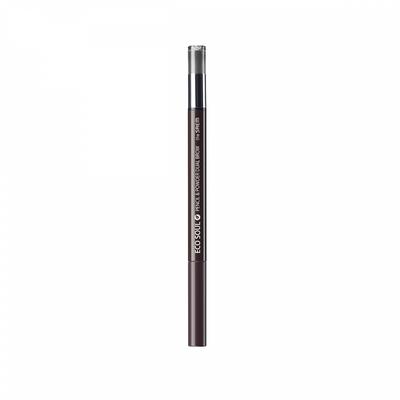 The Saem Make Eco Soul Карандаш-пудра для бровей Dual Brow 03 Темно-серый