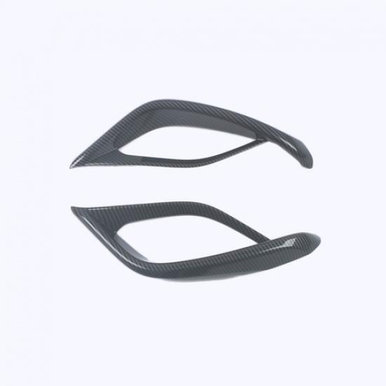 Carbon Fiber Look ABS Rear Fog Light Cover Trim For - Toyota Highlander