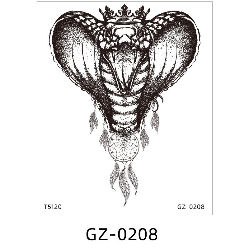 Растительная тату-наклейка Водонепроницаемая временная татуировка Имитация соковой тату-наклейки