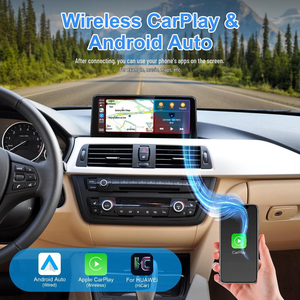 Дисплейный экран с беспроводным CarPlay и Linux DVD-навигацией для BMW 3 серии F30
