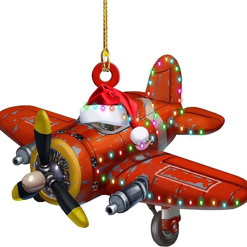 Christmas Tree Hanging Truck Pendant Christmas Excavator Decoration Antique Farmhouse Decoration, Festive Atmosphere Christmas Tree Pendant