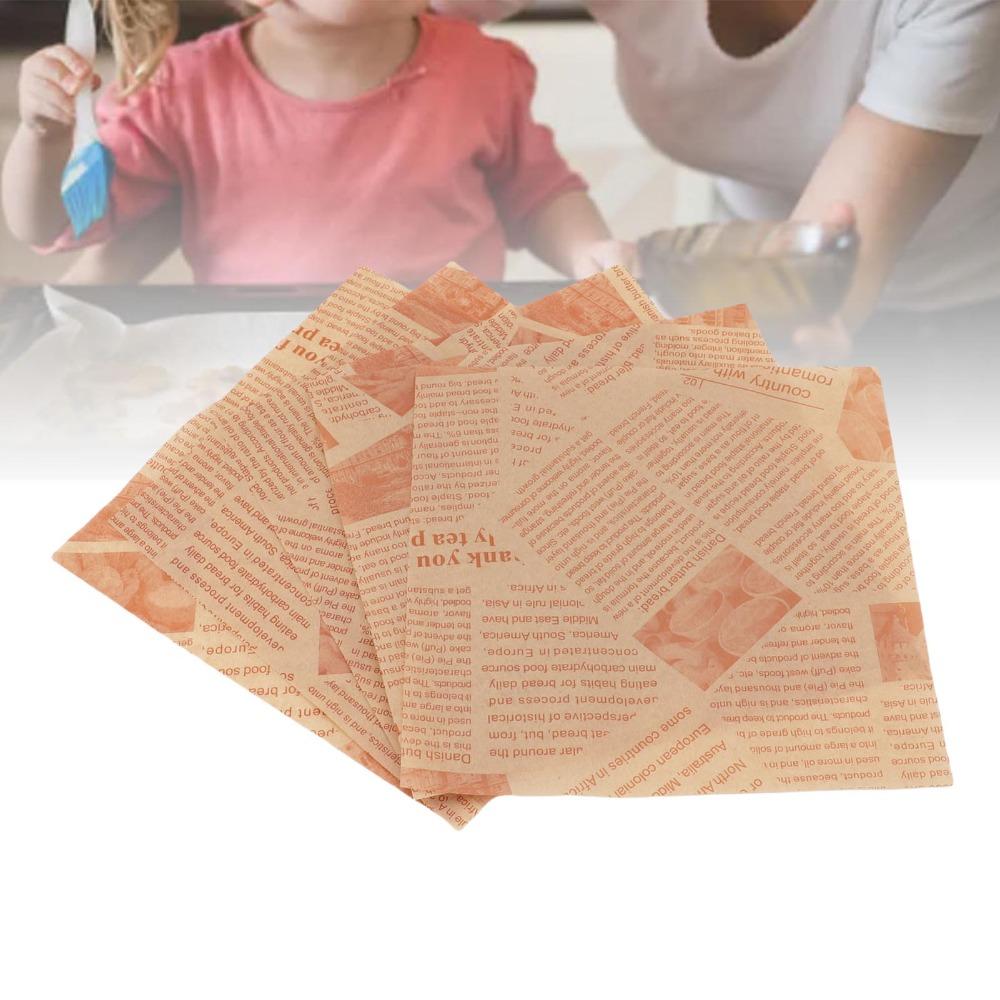 500PCS Paper Greaseproof Deli Paper Sheet Sandwich Wrapping Sheet Burgers Sandwiches French Fries