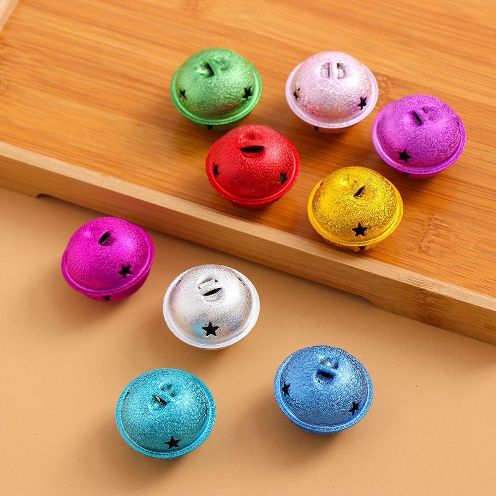 DIY Crafts Christmas Pendant Matte Bells Bright Iron Jingle Christmas Tree Decor Drop Ornaments