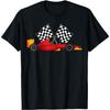 Car Racing Automobile Sport Racer Checkered Flag Finish Line T-Shirt