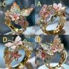 Crafts Butterfly Ring Jewelry Accessories Open Ring Clothing Accessories Finger Decorations