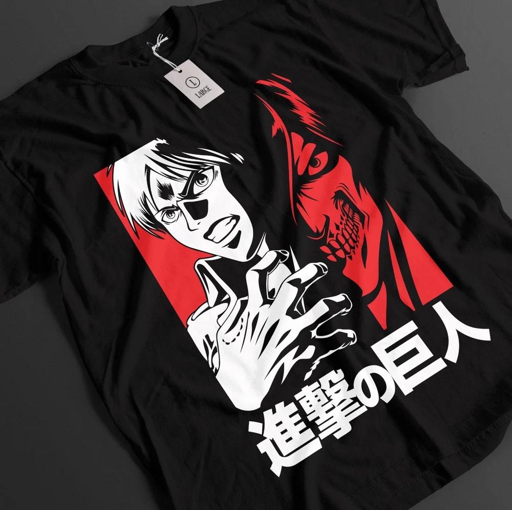 Attack On Titan Shirt Eren Yeager Tshirt Anime Unisex Graphic